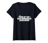 Women's King of the Data Warehouse Developers V-Neck T-Shirt