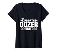 Women's King of the Dozer Operators V-Neck T-Shirt