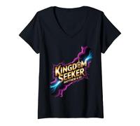 Women's Kingdom Seeker Matthew 6:33 V-Neck T-Shirt