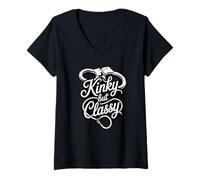 Women's Kinky But Classy Playful Elegant Sassy Flirt V-Neck T-Shirt