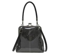 Women's Kiss Lock Crossbody Bag PU Leather Kiss Clasp Purse Crossbody Shoulder Bags Hobo Tote Purses Wallet Handbags, B Black, One Size, J-m-25jkbb03-b Black