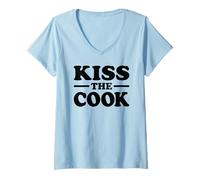 Women's KISS THE Cook V-Neck T-Shirt
