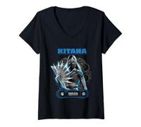 Womens Kitana Mortal Combat Merch Princess Kitana V-Neck T-Shirt