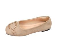 Women's Kitten Heels Pumps Pointed Kitten Heel Slip On Shoes Ballet Flats