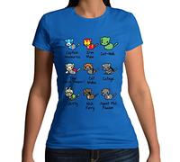 Womens Kitty Cat Vengers A Super Hero Characters Funny Parody T-Shirt Royal Blue UK 18-20 (Plus Size XXL)