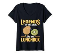 Womens Kiwi Legends of The Land and The Lunchbox V-Neck T-Shirt