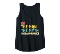 Womens KK The Woman The Myth The Bad Influence Funny Vintage Tank Top