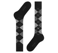 Burlington Women's Marylebone W Kh Wool Long Patterned 1 Pair Knee-High Socks, Black 3000, 3.5-7