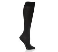 Womens Knee High Socks FALKE "Cotton Touch" Fine Knit with Comfort Tops - 1 Pair