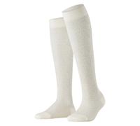FALKE Women's Snow Glitter W Kh Wool Long Patterned Knee-High Socks 1 Pair, White Off-White 2040, 2.5-5