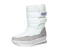 Women's Knee-Length Winter Women's Water-Repellent Shoes Snow Warm Boots with Flat Bottom Non-Slip Women's Velvet Snow Boots Women's Lined Waterproof Heel, White 5, 7 UK