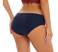 Womens Knickers Size 20 Womens Cotton Briefs Women'S Solid Color Large Size Leak Proof Conservative Low Waist Physiological Pants Womens s Underwear Anti Chafing Stick (BU1, L)