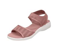 Women's Knit Flat Sandals High Stretch Color Block Woven Fish Mouth Flat Shoes Open-Toe Breathable Lightweight Sandals Cutout One Strap Comfortable Walking Footwear for Beach Trips & Daily Errands