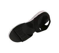 Women's Knit Flat Sandals High Stretch Color Block Woven Fish Mouth Flat Shoes Open-Toe Breathable Lightweight Sandals Cutout One Strap Comfortable Walking Footwear for Beach Trips & Daily Errands