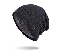 Women's Knit Hat Slouch Beanie Hat Classic Knit Warm Knit Earflap Hat Unisex Classic Knit Soft Cuffed Wooly Winter Gifts for Family and Friends 2024 Grey