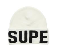 Superdry Code MTN Knitted Beanie White Black