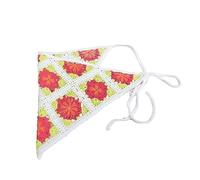 Women's Knitted Bandanas, Outdoor, Camping, Photo Shoot, Crochet Headband, Spring, Hollowed Headband for Travel, Crochet Headband for Women, with Cute Pattern, Triangle Shape