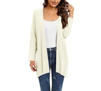 Women's Knitted Coat Large Sizes - Cardigan Women's Blue Short Pullover Elegant Fine Knitted Jacket Without Buttons Sweater Warm Knitted Cardigan Loose Fine Knit Plain Women's Jackets Long Sleeve