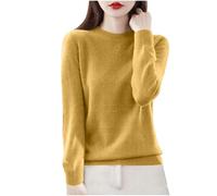 Women's Knitted Cotton Pullover UK Womens Plain Sweatshirts Ladies Turtle Neck Long Sleeve Tops Solid Pullover Sweater Ladies Tops Jumpers Bottoming Shirt Sweatshirt