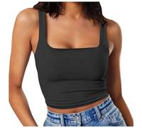 Women's Knitted Posh Girly Slim Vest Tops Stylish Casual Summer Tank Comfortable Breathable Fashionable Layering