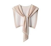 Women's Knitted Sailor Collar for Tying - Removable Shoulder Collar in Marine Look | Fashionable Accessory for Sweaters and Shirts, style_y04 khaki, One size
