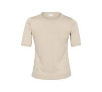 Women's knitted T-shirt KAFFE Curve Lizzy Beige M