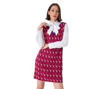 Women's Knitwear Shift Dress - Damson S