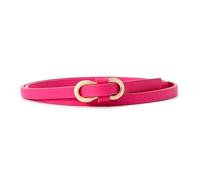 Women's Knotted Leather Belt - Narrow Thin Belt for Skirts Jeans All-match