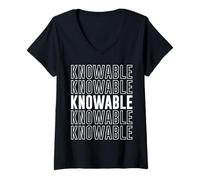 Womens Knowable V-Neck T-Shirt