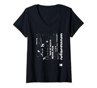 Womens KODAK Kodachrome Art White V-Neck T-Shirt