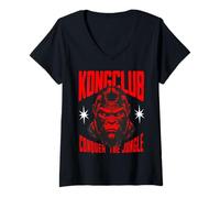 Women's Kongclub - Conquer The Jungle V-Neck T-Shirt