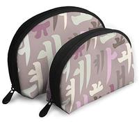 Womens Korean Alphabet Travel Cosmetic Bags Waterproof 2PC Makeup Clutch Pouch Cosmetic and Toiletries Organizer Bag Portable Travel Toiletry Pouch Girls