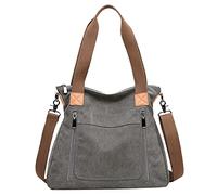 Women's Korean Casual Fashion One Shoulder Crossbody Large Capacity Portable Cloth Bag over The Shoulder Bags for Men (Grey, One Size)