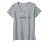 Womens Kubernetes Software, Flexible Container Orchestration Engine V-Neck T-Shirt
