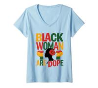 Women's Kwanzaa Principles Shirt - Umoja Kujichagulia Ujima Ujamaa V-Neck T-Shirt