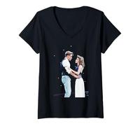 Womens Kylie Minogue Jason Donovan Especially For You Live V-Neck T-Shirt