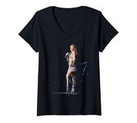 Womens Kylie Minogue Live In Cardiff KylieFever2002 Tour V-Neck T-Shirt