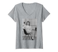 Womens Kylie Minogue Singer & Neighbours Charlene Mitchell Actor V-Neck T-Shirt