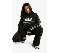 Womens La Basketball Side Striped Oversized Sweatshirt - Black - Xl, Black