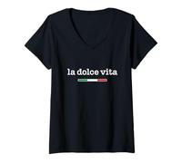 Womens La Dolce Vita V-Neck T-Shirt