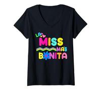 Womens La Miss Mas Bonita V-Neck T-Shirt
