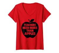 Women's LA Teacher Strike Student Protest Los Angeles Educator 2026 V-Neck T-Shirt