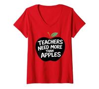 Women's LA Teacher Strike Student Protest Los Angeles Educator 2026 V-Neck T-Shirt