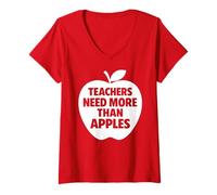 Women's LA Teacher Strike Student Protest Los Angeles Educator 2026 V-Neck T-Shirt