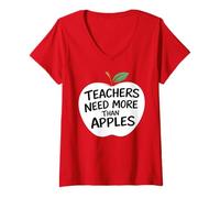 Women's LA Teacher Strike Student Protest Los Angeles Educator 2026 V-Neck T-Shirt