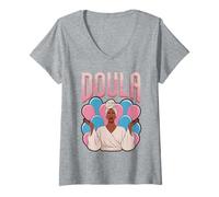 Womens Labor Assistant Midwifery for Midwife Nurse V-Neck T-Shirt