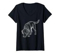 Women's Labrador Retriever Dog Lover Owner V-Neck T-Shirt