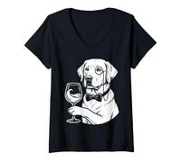 Women's Labrador Retriever Dog Lover Owner V-Neck T-Shirt