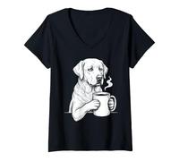Women's Labrador Retriever Dog Lover Owner V-Neck T-Shirt