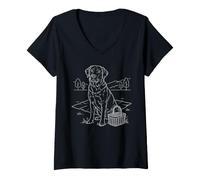Women's Labrador Retriever Dog Lover Owner V-Neck T-Shirt